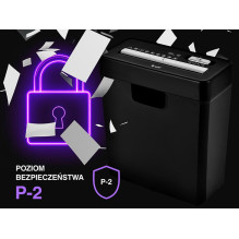 Tracer EDGY10L dokumentų smulkintuvas, juodas