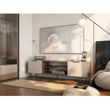 Cama ALMERA TV spintelė 180.5x42x52.5 riešutmedžio / kašmyro spalvos