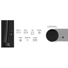 TCL 65P69K televizorius 165,1 cm (65") 4K „Ultra HD“ išmanusis televizorius su „Wi-Fi“ juodas