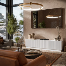 Cama LIVERTI TV spintelė 200x42x48 balta