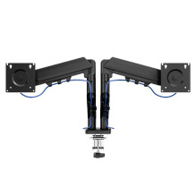 „Tracer“ dvigubas „Armflex“ monitoriaus laikiklis, juodas „Tracer“ dvigubas „Armflex“ monitoriaus laikiklis, juodas
