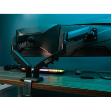 „Tracer“ dvigubas „Armflex“ monitoriaus laikiklis, juodas „Tracer“ dvigubas „Armflex“ monitoriaus laikiklis, juodas