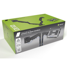 „Tracer“ dvigubas „Armflex“ monitoriaus laikiklis, juodas „Tracer“ dvigubas „Armflex“ monitoriaus laikiklis, juodas