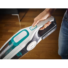 „Leifheit PowerVac 2in1“ 2 viename lazdinis dulkių siurblys, akumuliatorinis, sausas, cikloninis, be maišelio, juoda, mė