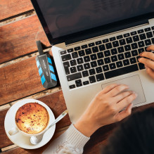 ADATA SC740 500 GB USB C tipo 3.2 Gen 2 (3.1 Gen 2) juoda, mėlyna