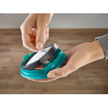 „Leifheit PowerVac 2in1“ 2 viename lazdinis dulkių siurblys, akumuliatorinis, sausas, cikloninis, be maišelio, juoda, mė