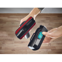 „Leifheit PowerVac 2in1“ 2 viename lazdinis dulkių siurblys, akumuliatorinis, sausas, cikloninis, be maišelio, juoda, mė