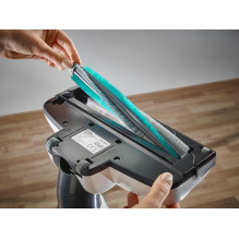 „Leifheit PowerVac 2in1“ 2 viename lazdinis dulkių siurblys, akumuliatorinis, sausas, cikloninis, be maišelio, juoda, mė