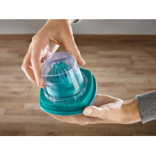 „Leifheit PowerVac 2in1“ 2 viename lazdinis dulkių siurblys, akumuliatorinis, sausas, cikloninis, be maišelio, juoda, mė