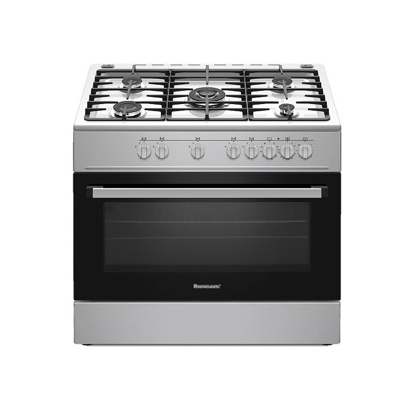 Ravanson KWGE-K90A Cheff (nerūdijančio plieno) dujinė ir elektrinė viryklė