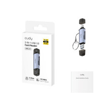 CUDY UH200 2 viename USB 3.0 kortelių skaitytuvas