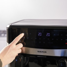 Taurus Air Fry Digital Duo dviguba karšto oro gruzdintuvė, 9 l, 2200 W, juoda