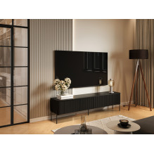 Cama VERA TV spintelė 190x40x50 matinė juoda