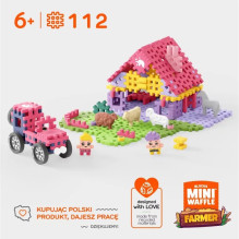 MARIOINEX Mini Waffle Farmer Building Blocks Charming ranch, 112 pieces