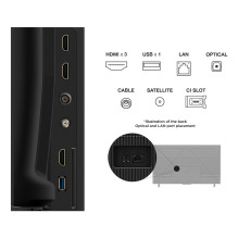 TCL 50P69K TV 127 cm (50") 4K Ultra HD Smart TV Wi-Fi Black