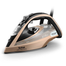 Tefal Ultimate Pure FV9852E0 iron Dry &amp; Steam iron Durilium AirGlide Autoclean soleplate 3200 W Black, Copper