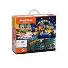 MARIOINEX Mini Waffle City Bank Robbery Building Blocks, 148 pieces