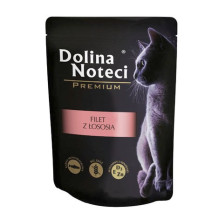 DOLINA NOTECI Premium lašišos filė - šlapias kačių ėdalas - 85 g