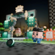 MARIOINEX Mini Waffle City banko apiplėšimo kaladėlės, 148 dalys