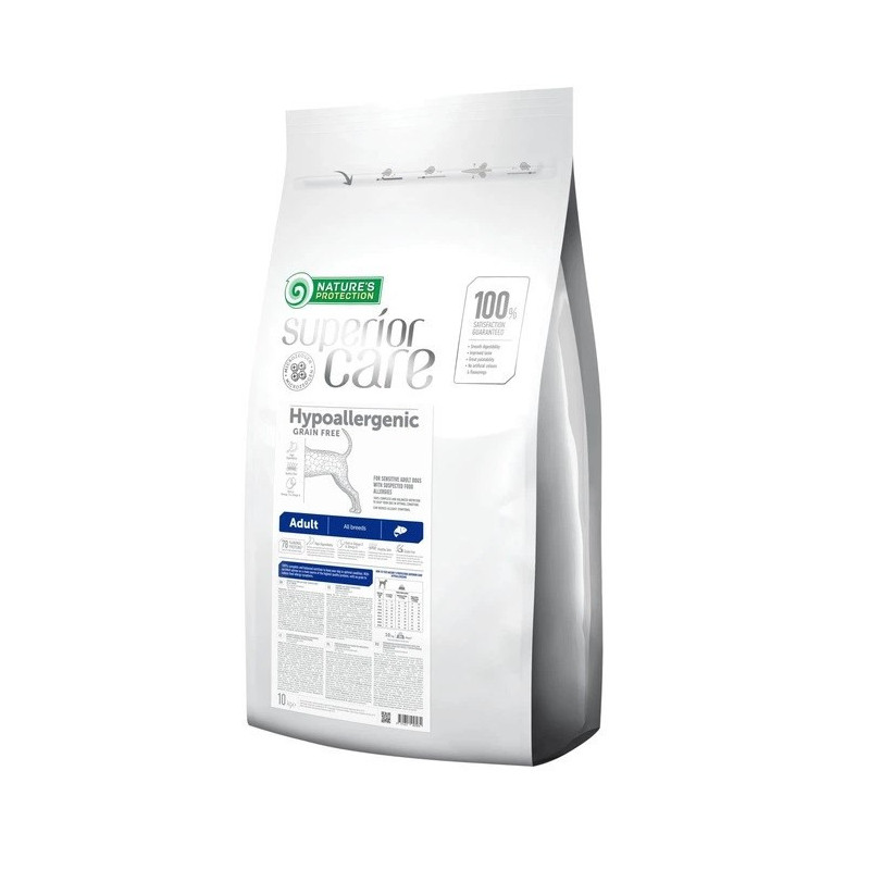 NATURE'S PROTECTION Superior Care hipoalerginis lašišos sausas šunų ėdalas, 10 kg