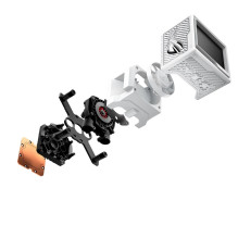 ASUS ROG RYUJIN III 360 ARGB EXTREME WHT Procesorius Viskas viename skysčio aušintuvas 12 cm Baltas 1 vnt.