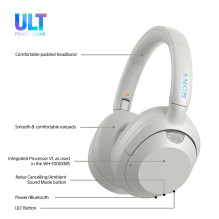 „Sony ULT WEAR“ – belaidės „Bluetooth“ ausinės su „ULT POWER SOUND“, itin giliais bosais, triukšmo slopinimu, aiškia ska