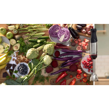 Bosch Serie 6 MSM6M621 blender 0.5 L Immersion blender 1000 W Black, Stainless steel Bosch Serie 6 MSM6M621 blender 0.5 L Immersion blender 1000 W Black, Stainless steel