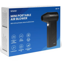 Savio MD-01 lapų pūstuvas 60 W 7,4 V 140 km/h ličio jonų (ličio jonų) akumuliatorius