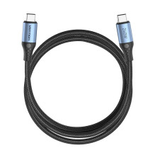 „Vention“ USB 2.0 5A 240W 1m juodas USB-C į C tipo laidas „Vention“ USB 2.0 5A 240W 1m juodas USB-C į C tipo laidas