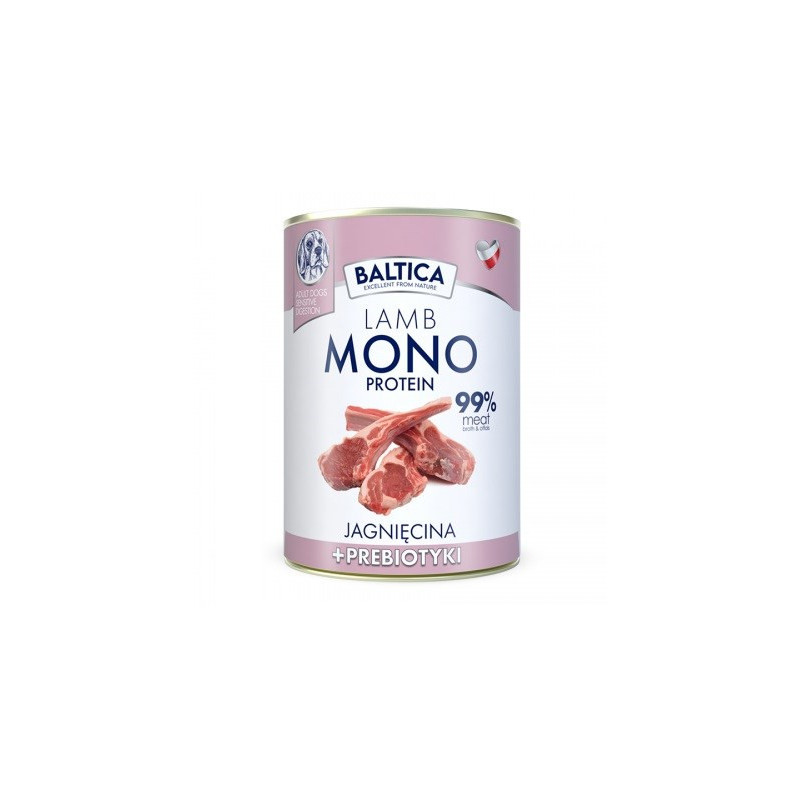 BALTICA Nutraceutic Monoprotein Lamb with prebiotics - wet dog food - 400g