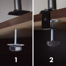 Maclean 3 monitor mount, gas spring, 17"-27", 2-8kg, black, MC-137 Maclean 3 monitor mount, gas spring, 17"-27", 2-8kg, black, MC-137