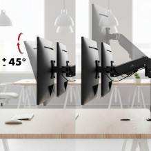 Maclean 2 monitor mount, gas spring, 17"-32", 2-10kg, black, MC-136 Maclean 2 monitor mount, gas spring, 17"-32", 2-10kg, black, MC-136