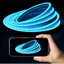 Vention silikoninė neoninė LED juosta su IR nuotolinio valdymo pultu ir 12 V nuolatinės srovės maitinimo šaltiniu, 5 m