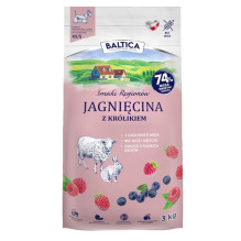 BALTICA Smaki regionów Mažų veislių šunims skirtas sausas ėrienos ir triušio ėdalas, 3 kg