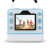 FLASH BLUE INSTANT CAMERA WITH THERMAL PRINTER FOR CHILDREN