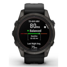 Garmin fēnix 7S Pro 3.05 cm (1.2") MIP 42 mm Digital 240 x 240 pixels Touchscreen Black Wi-Fi GPS (satellite)