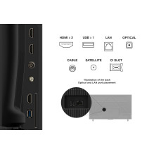 TCL V6C 50V6C televizorius 127 cm (50") 4K „Ultra HD“ išmanusis televizorius „Wi-Fi“ metalinis 260 cd/m²