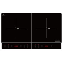 Heinrich's HDI 8862 Freestanding induction hob 2 burners black