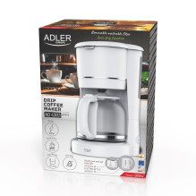 Adler AD 4383w Drip coffee maker for ground coffee 1.5 L white