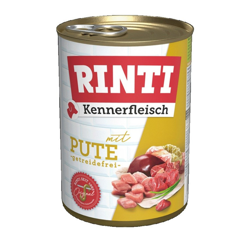 RINTI Kennerfleisch Turkey - wet dog food - 400g