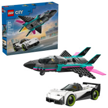 LEGO CITY 60489 Reaktyvinis lėktuvas prieš automobilį