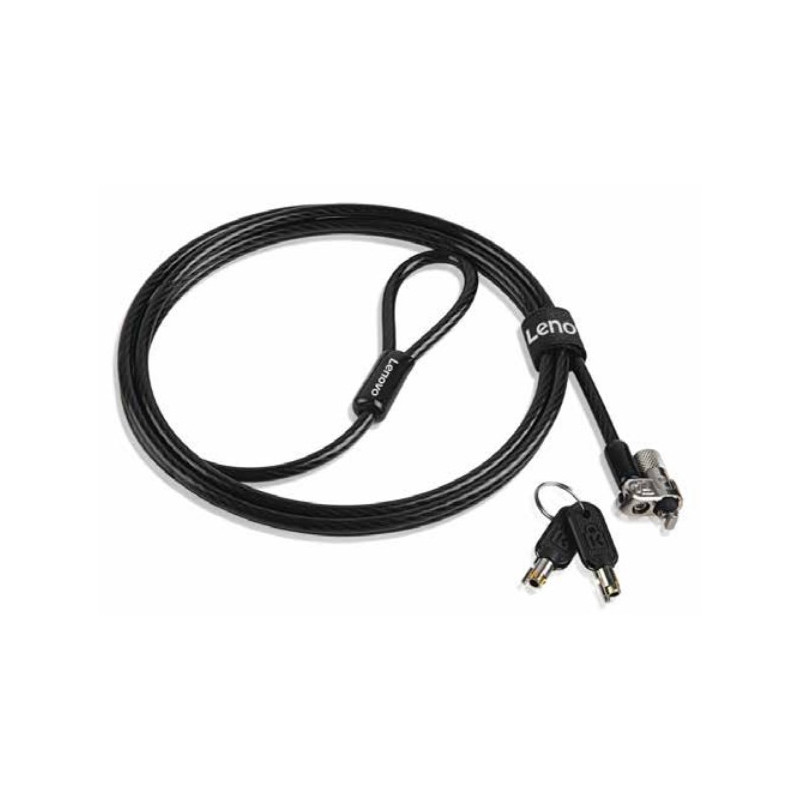 Lenovo 4Z10P40247 kabelinė spyna, juoda, 1,8 m