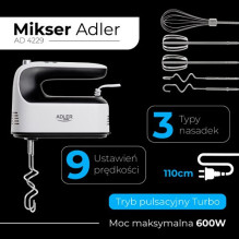 Hand mixer ADLER AD 4229 Hand mixer ADLER AD 4229