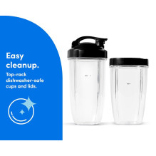 „NutriBullet Pro 900“ 0,9 l sportinis trintuvas, 900 W, baltas