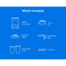 NutriBullet Pro 900 0.9 L Sport blender 900 W White NutriBullet Pro 900 0.9 L Sport blender 900 W White