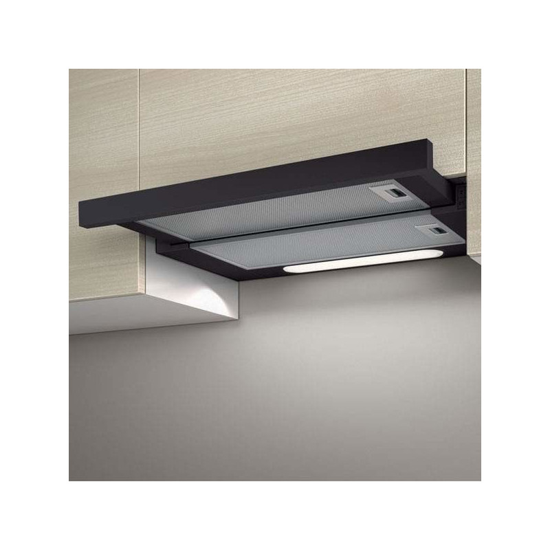 Elica ELITE 14 LUX BL / A / 50 Įmontuojamas (juodas) 650 m³ / h