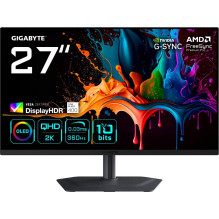 GIGABYTE MO27Q3 27" OLED QHD Gaming Monitor - 2560 x 1440, 360Hz, 0.03ms, 250 cd / m², G-Sync Compatible, FreeSync 
