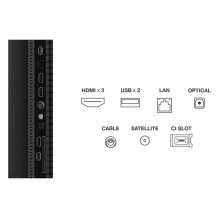 TCL T69C 50T69C televizorius 127 cm (50") 4K „Ultra HD“ išmanusis televizorius „Wi-Fi“ metalinis 350 cd/m²