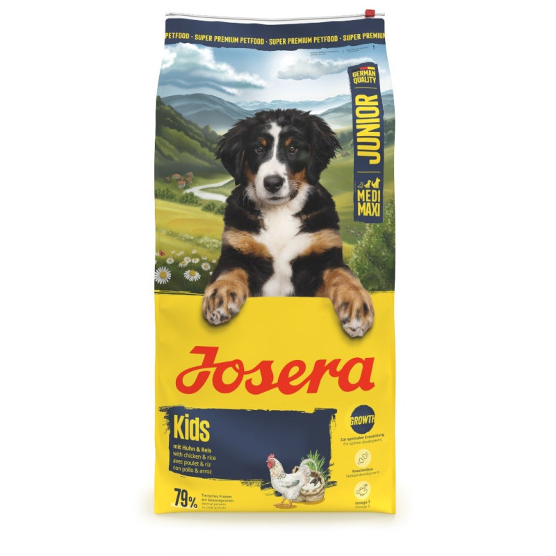 JOSERA Kids Medium / Max Chicken - sausas šunų ėdalas - 12,5 kg