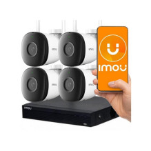 Imou KIT / NVR1104HS-W-S2 / 4-F22 Imou Kit Lite 2MP WiFi IP kamerų rinkinys stebėjimui